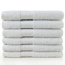 Toalhas de banheiro de 6 peças de 6 peças ecologicamente corretas de toalhas brancas de toalhas de algodão 600g